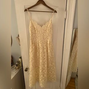 MIDI length crochet cream/ ivory ASTR dress